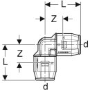 angle PushFit 16mm 90 Grad